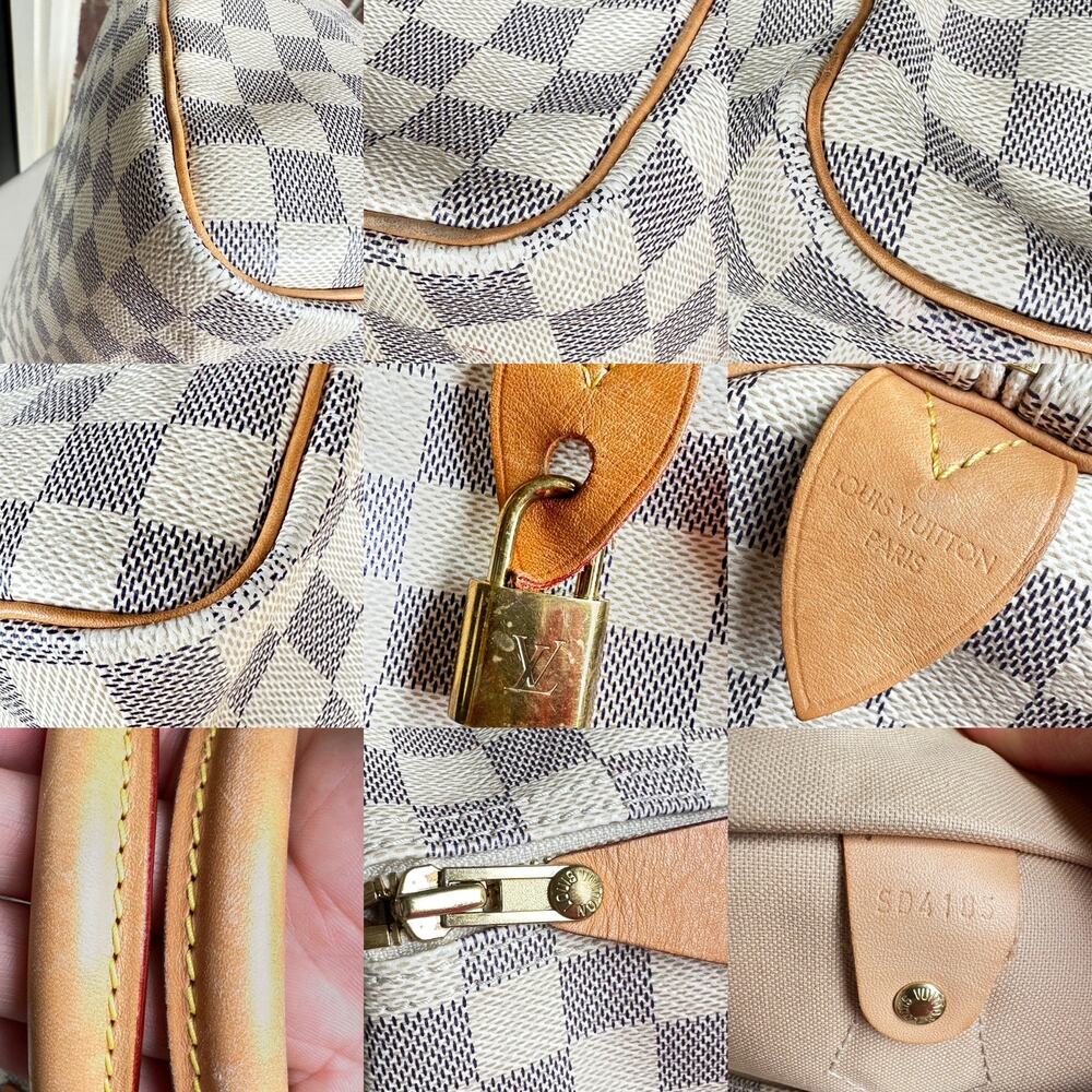Louis Vuitton Speedy Handbag Damier Azur 35 34899 - Picture 16 of 16